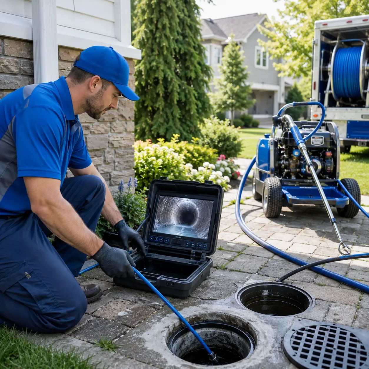Outdoor drain cleaning professionals serving Piffard, NY